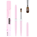 ESUNG Custom Box Pack Pink Metal Professional Crimped Nail Brush Personalized Kolinsky Hair Acrylic Nail Brushes