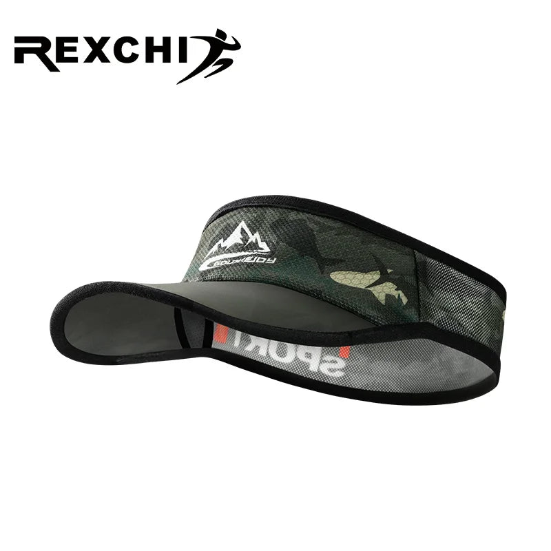 REXCHI XMZ280 Customized Logo Printable Adjustable Outdoor Sports Visors Sublimation Blank Visor Hat