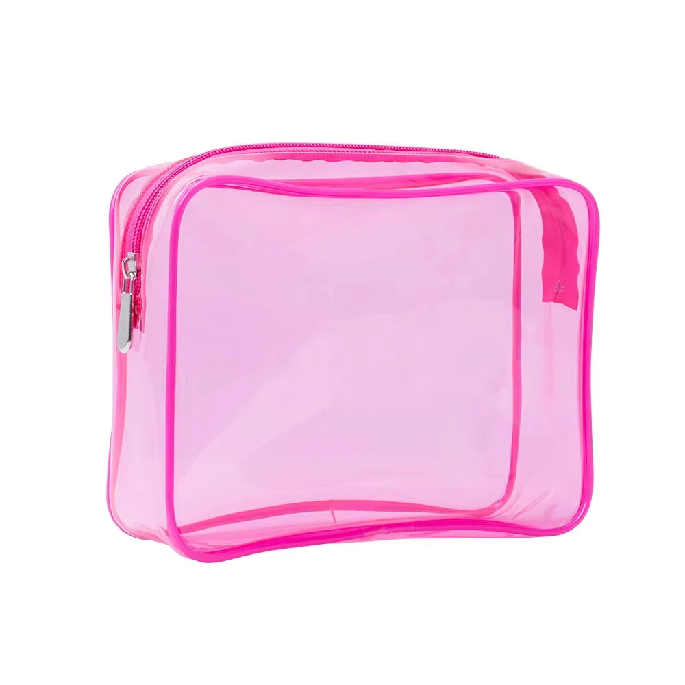 Multiple Color Travel Custom Beauty Makeup for Vanity Organizers Handle Beach Brushes Bag Clear Cosmetic Bag