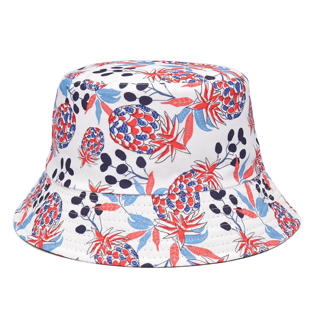 OEM Custom logo Cotton All Over Printed Mushroom Bucket Hat Bulk Wholesale