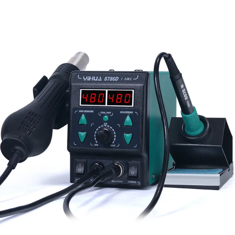 Soldering Station Hot air Gun Two-in-one Digital Display Constant Temperature Mobile Phone Repair Soldering Station