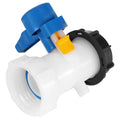 HT Coupling DN40 62mm 500l 1000l Used Ibc Tote Water Tank Adapter Thread Plastic 2 in Ibc Butterfly Valve