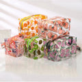 Cartoon Waterproof Transparent Fruit Cosmetic Cute Bags Storage Pouch Makeup Organizer Clear Case Toiletry Bag PVC Zipper Travel