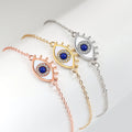 New Devil Eye Bracelet Fashionable and Versatile Oil Drop Inlaid Diamond Zircon Hot Selling Enamel Temperament Bracelet