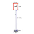 A4 POP Porta Precios Advertising Poster Stand Price Tag Display Frame Holder for Supermarket