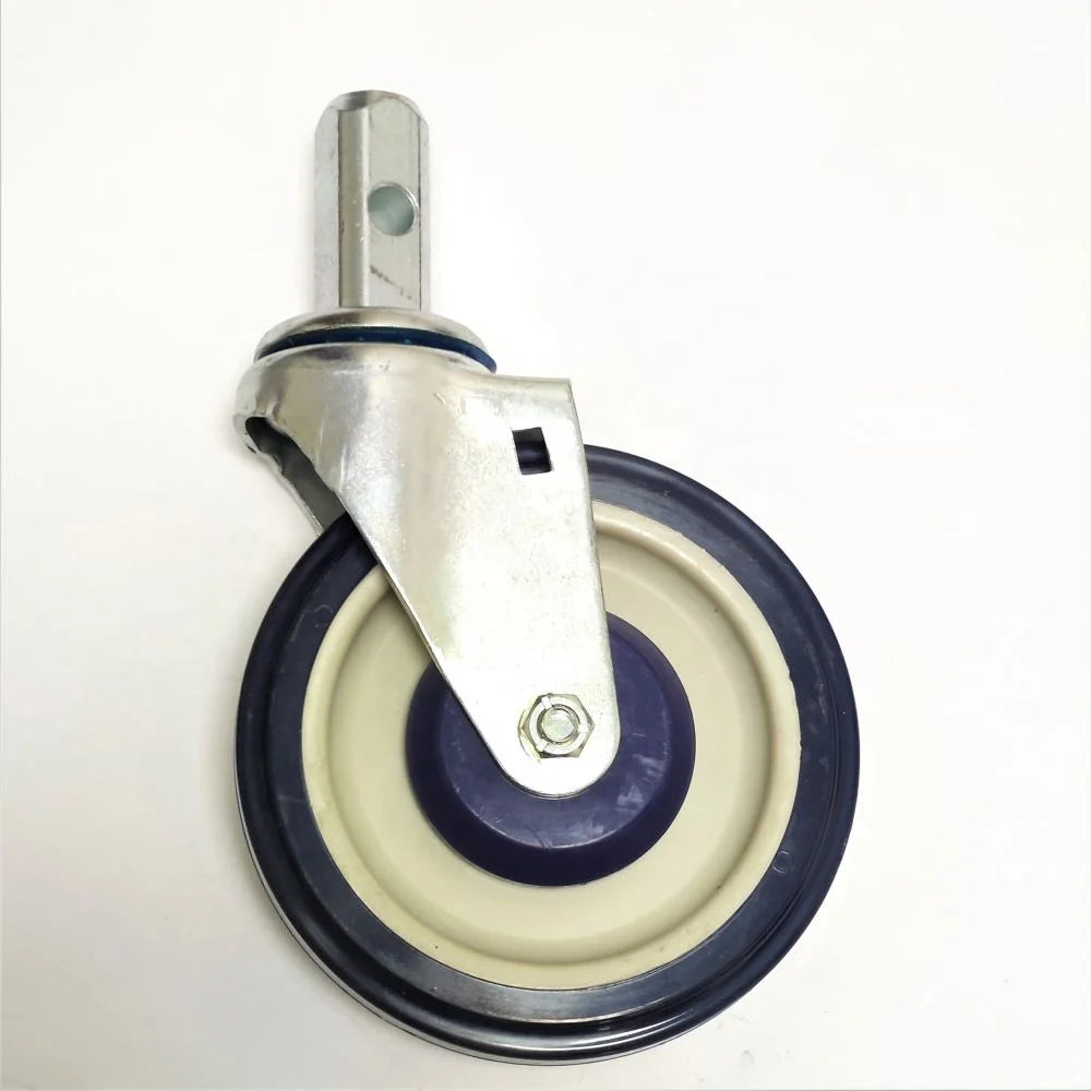 HM2207 Series 3/4/5/6 Inches Swivel Locking Top Plate Wear Proof Caster Wheels for Chairs and Stool Store Trolley