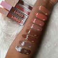 Wholesale Bulk Private Label Clear Pink Nude Glossy Lip Gloss Vendor Customize Logo Vegan Lip Gloss