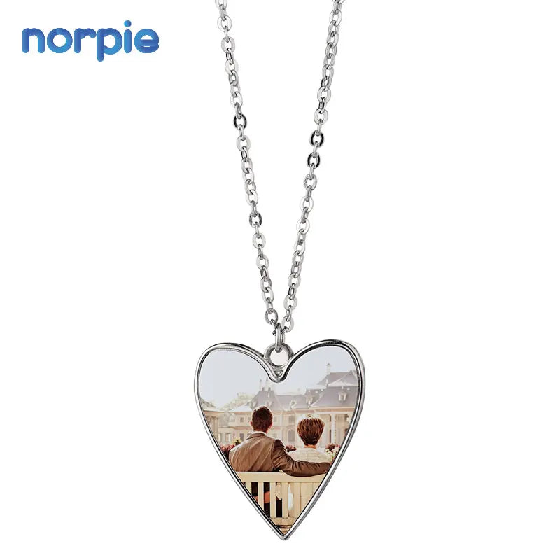 DIY Metal Necklace Pendant Metal Jewelry Zinc Alloy Sublimation Blanks Print Photo Necklace