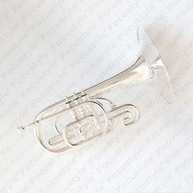 High Quality Gold Lacquered Marching Mellophone Brass Trumpet Instrument