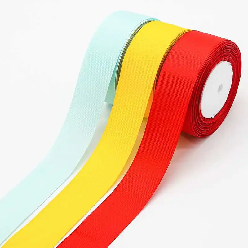 Wholesale 38mm X 25 Yards Solid Color Grosgrain Ribbon Hand-made Hair Accessories / Gift Packaging Ribbon