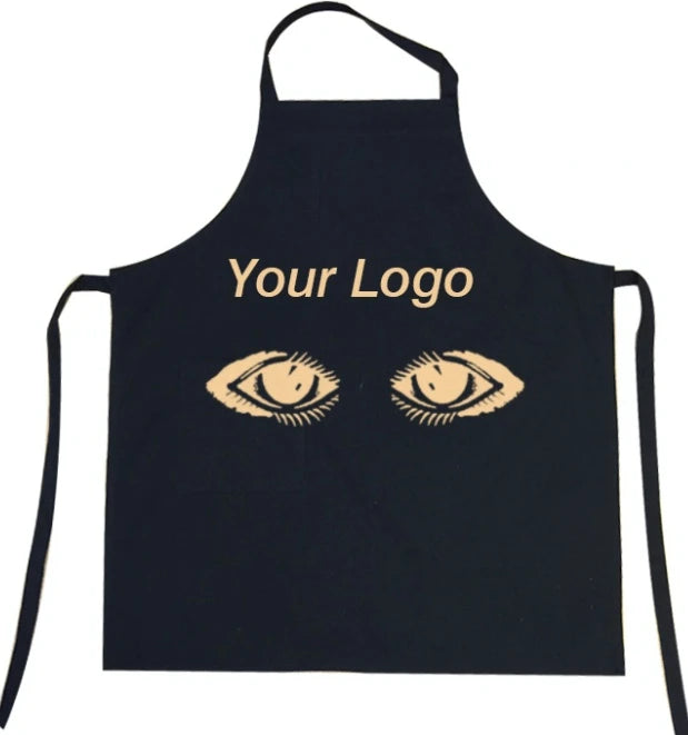 Custom Logo Cotton Apron with Eyelash Design Salon Use Eyelash Extension Tool for Beauty Includes Eyelashes & Tools