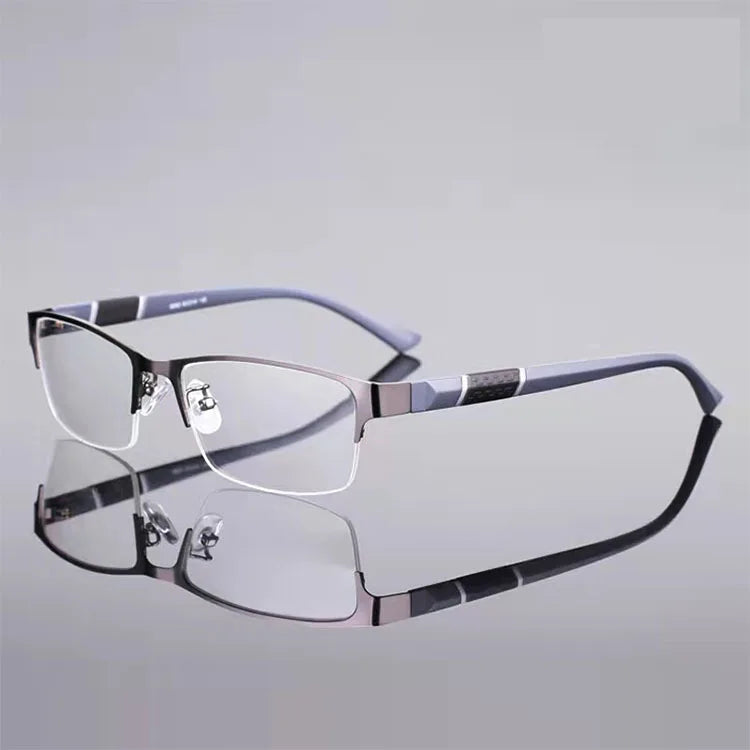 Wholesale Half Metal Flexible Temple Leg Optical Eyeglasses Frame for Men and Women Eyewear 2021