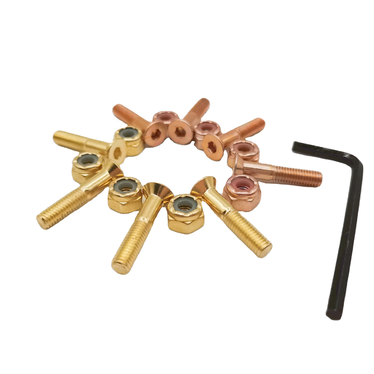 Flat Allen Head 1'' Skate Board Hardware With Custom Package Skateboard Bolts and Nuts MegaBDM