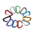 8cm 7075 Aluminum Heavy Duty Carabiner 12KN Hammock Hook with Safety Wire Gate 7075 Belt Buckles for Climbing and Car Usage