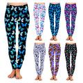 Factory Sale Women High Yoga Waist Buttery Soft 92% Polyester 8% Spandex butterfly Printed Leggings