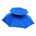 OVIDA 21 Inch Classic Design Double Layer Hat Umbrella Silver UV Coated Windproof Parasol for Travel Manual Control Straight