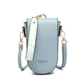 New Ladies Fashion PU Korean Student Cross-body Bag Multi-function Handbag Mini Phone Bag All Seasons Buehlee Presbyopia Pattern