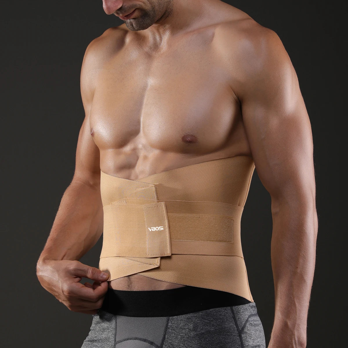 VBOSi 3152 Unisex Waist Trainer Professional Wide Back Support Belt Elastic Full Spine Protection for Work Sports Adjustable