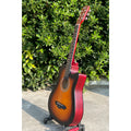 Aiersi 38 Inch Cutaway Acoustic Guitar for Beginners Practice on Sale