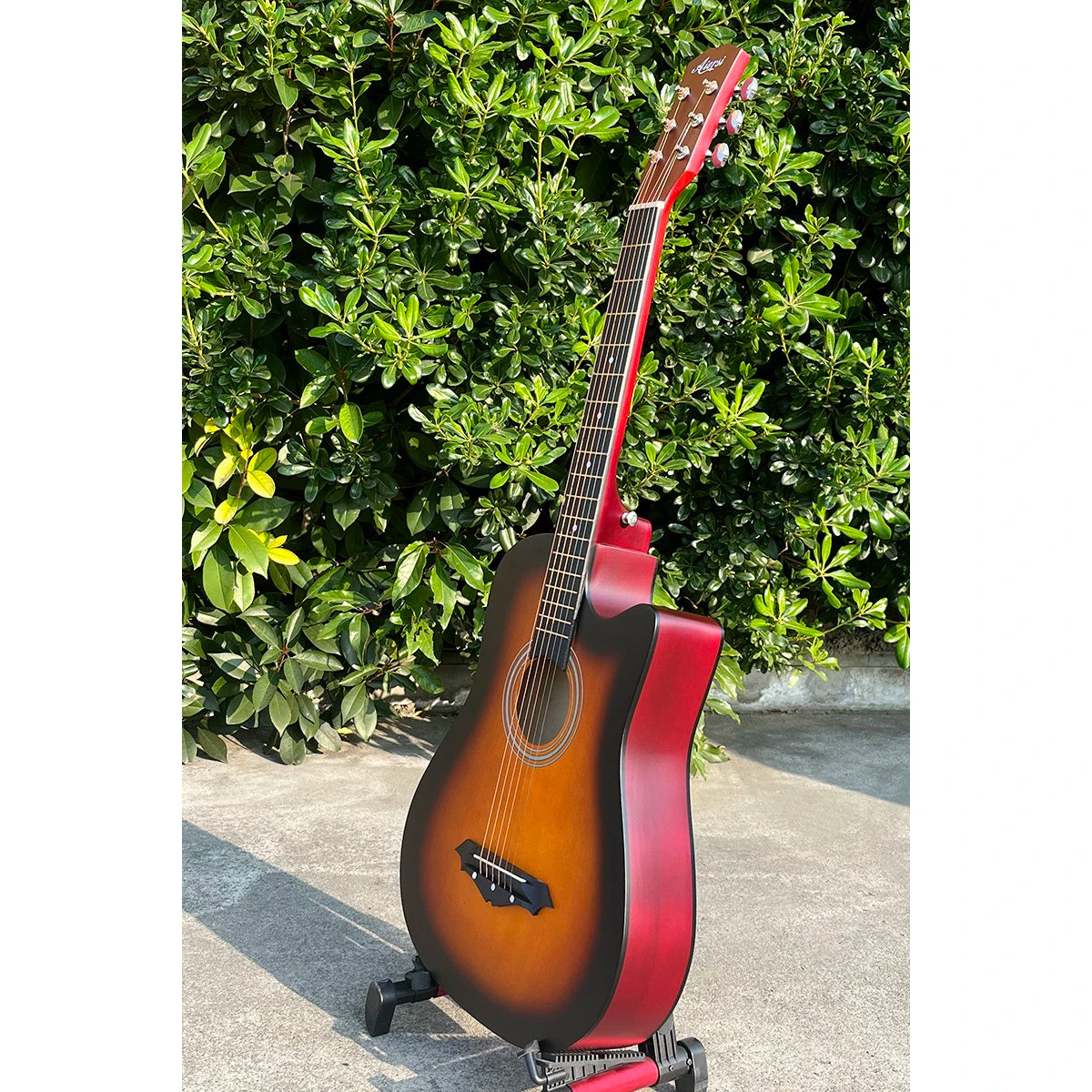 Aiersi 38 Inch Cutaway Acoustic Guitar for Beginners Practice on Sale