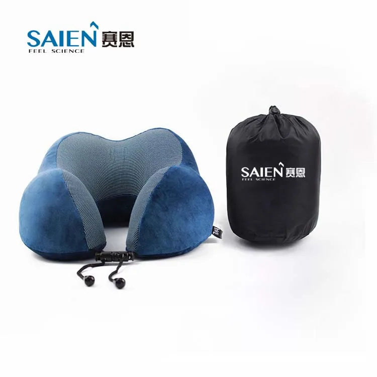 China Manufacturing Pillows Neck Good Quality Memory Foam Neck Pillow U-Shape Foldable Neck Pillow