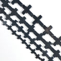 Wholesale Natural Hematite Stone Beads Strand  Black Hematite Cross Stone Loose Beads for Jewelry Making