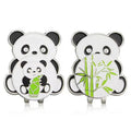 Panda Bamboo Ball Marker for Men and Women Golfers Magnetic Hat Clip Golf Accessory Made of Iron