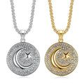 Fashion Jewelry Hip Hop Turkish Flag Stainless Steel Men Pendant Necklace PVD Silver Wholesale Charms