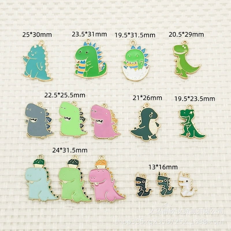 Dinosaur Charms Cute Dinosaur Pendants Charms Animal Kids Pendant for Necklace Earring Bracelet DIY Jewelry Crafting Making