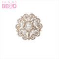 Fashion  Crystal Pearl Flower  Brooch Pin  Women Girl Brooch Custom Lapel Scarf Broches