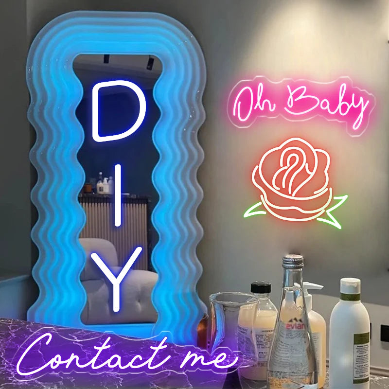 Rebow Light up Letters Waterproof No Moq Custom Led Neon Sign Light for Wall Party Art Lightup Signs Event Holiday