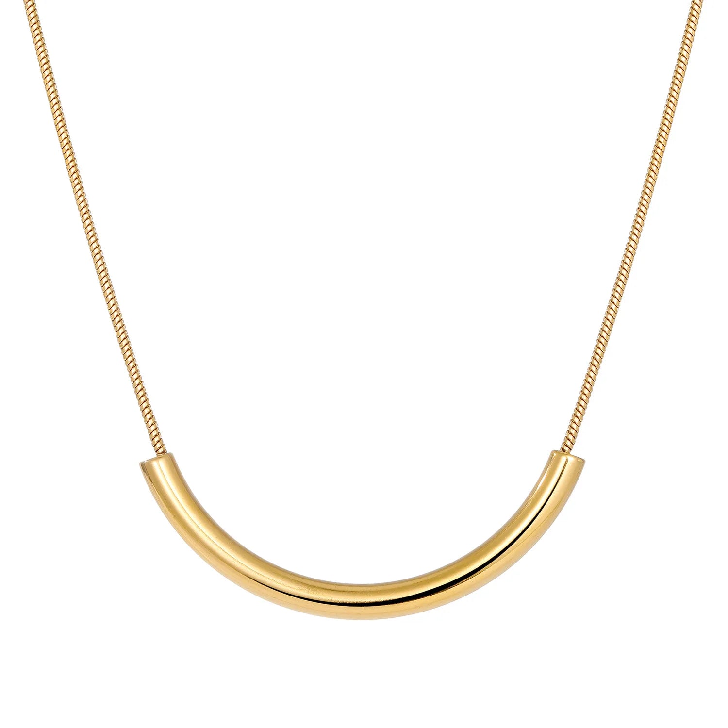 Trendy Stainless Steel Heart Necklace Non Tarnish 18k PVD Gold Plated Stainless Steel Pendant Necklace Jewelry for Women