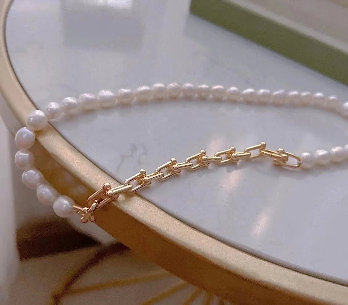 C242 925 Sterling Silver 18K Gold Plated Pearl Clasp for Jewelry Wholesale Metal Cord Ends Clasp Necklace or Bracelet Clasp