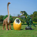 Amusement Park Decoration Resin Fiberglass Dinosaur Egg Prop/large Dinosaur Statue/dinosaur Outdoor Life Size Cartoon Dinosaur