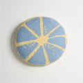 New Microfiber Round Lemon Knitted Cushion Cover 100% Polyester Knitted Pillow for Home Decor Office Chair NMP