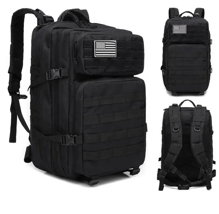 Wholesale Custom Backpack 45L Outdoor Camping Hunting Hiking Waterproof Tactical Backpack 900D Oxford Mountaineering Rucksack