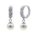 Peace Leaf Elegant Trending Drop Summer Bohemian Silver Freshwater Pearl Vintage Earrings for Women