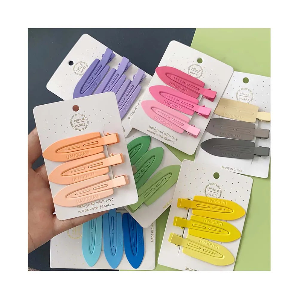 Hair Clip Korean Sweet Girls Sweet Hairpin Gradient Color Cute Edge Clips Fashion Styling Tools
