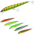 Yellow Green Sinking Minnow Hard Lure 180mm 7inch 30g 1oz ABS Plastic Fishing Bait OEM ODM China Supplier OPP Bag Packing