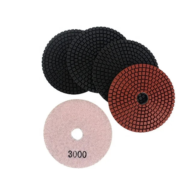 TRUE SHINE  Top Quality 5 Inch  125mm Diamond Resin Granite Wet Polishing Pads