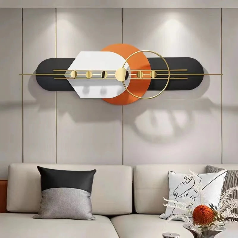 150x46cm Wholesale Dropshipping Products 2023 Wall Decoration Living Room TV Sofa Background Metal Wall Creative Iron Hanging