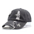 Wholesale Sporty Common Denim Worn Out Washed 6-Panels Baseball Cap Distressed Faded Gorras Sunhat Dad Hat