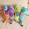 Hot Selling Pet Dog Teeth Cleaning  Plush Animal Toys Squeaky Interactive Cartoon Fashionable Squeaky Plush Chew Toy