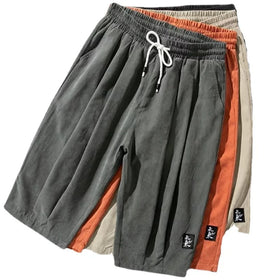 Shorts Men's Thin Casual Plain Pants Loose Capris Large Sports Capris Jogger Drawstring Waist Cargo Printing Oversized Pants