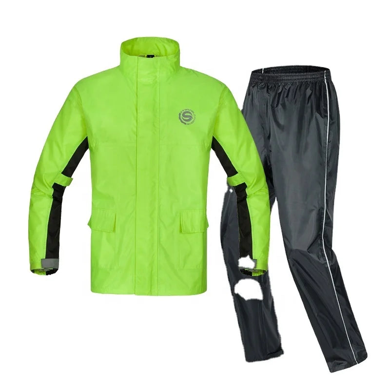 Men Motorcycle Raincoat Motorbike Rain Suit Moto Raincoat Rain Coat Jacket Pants Biker Rain Set Waterproof Motorcyclist Women