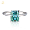 Green Blue Yellow Black White pink Red Purple Color Moissanite Diamond Ring Rings with 925 Silver Plated Yellow Rose Gold