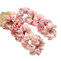 MIO New Trend Pink Hair Accessories Chiffon Scrunchies Elastic Hair Ties for Ponytail Hair Holder Fashionable in Stock
