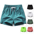 Gym Men 5 Inch Ice Silk Drawstring Shorts Men's New Summer Quick-drying Shorts Loose Sports 5-inch Men's Fitness Running Shorts