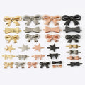 Meetee 25-60mm Star Bow Luggage Clothing Hardware Accessories Alloy Shoe Clasps Bag Decorative Buckle