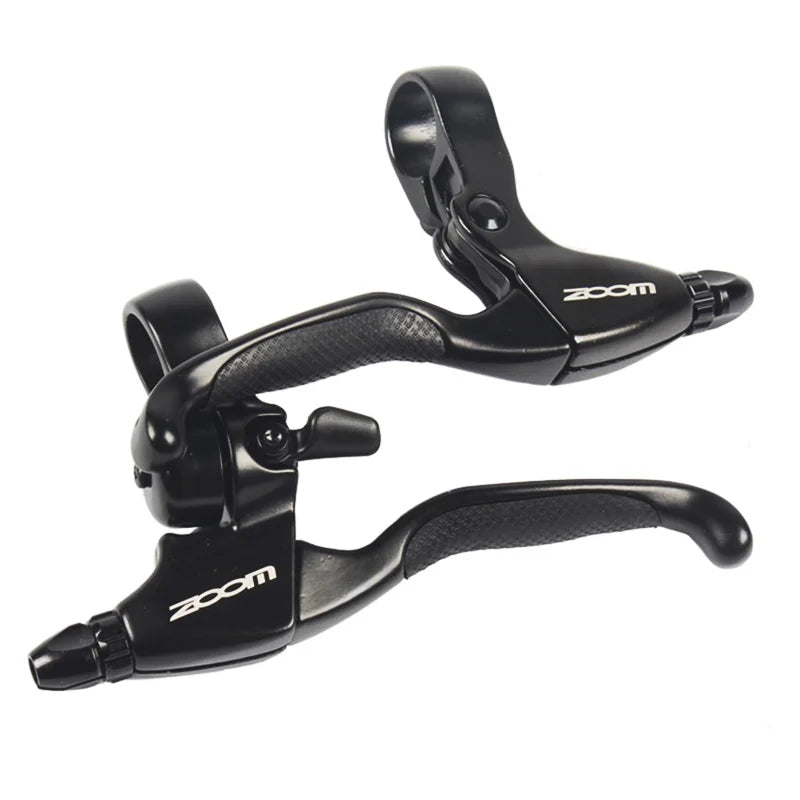 Zoom MTB Road Aluminum Cycle Lever 4 Finger V Brake with Bell Disc Brake Folding Brake Lever